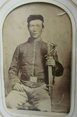 Two Cdv Photo Albums With Civil War Soldiers.  Flint And Port Hope,  Michigan Mi