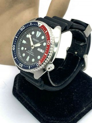 Seiko Prospex Automatic Rubber Strap Pepsi Bezel 200M Diver ' s Men ' s Watch SRP779 2