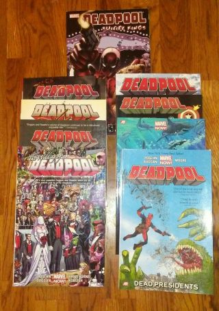 Marvel Deadpool Vol 3 Posehn Duggan 2013 Trade Paperback Tpb Complete Set Of 8
