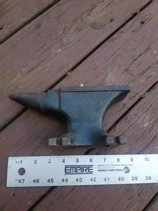 Vintage Small Cast Bench Anvil - Blacksmith & Metalworking - Weighs 6,  Lbs