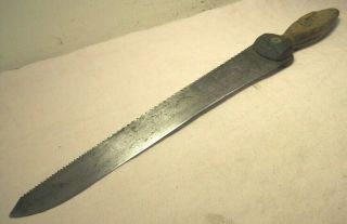 Civil War H.  &c.  Disston Doctors Flesh Knife Bone Saw Combo Rare Amputation Tool