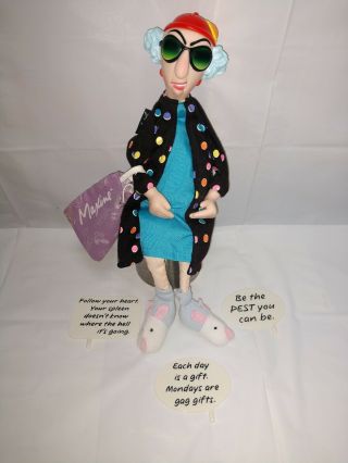 Vintage Hallmark Maxine Shelf Sitter Funny Doll For The Office Comic With Signs