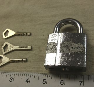 Abloy Enforcer 341 Padlock W/ 3 Keys - High Security - Made In Finland