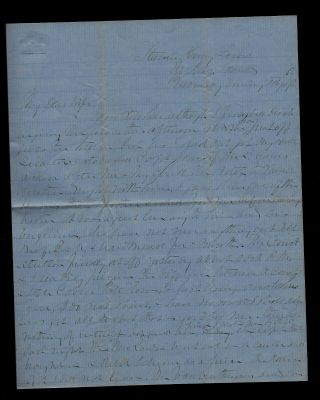 Civil War Letter - 30th Massachusetts Infantry - Awesome Letter Off Ship Island
