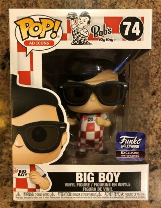 Rare 2019 Bob’s Big Boy Funko Pop Shop Store Hollywood Limited Edition Exclusive