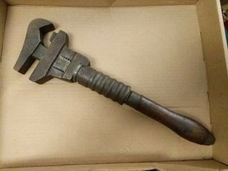 Erie Tool Vintage Adjust Crescent Pipe Monkey Wrench Industrial Unique