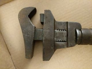 Erie Tool vintage adjust crescent Pipe Monkey Wrench industrial unique 2