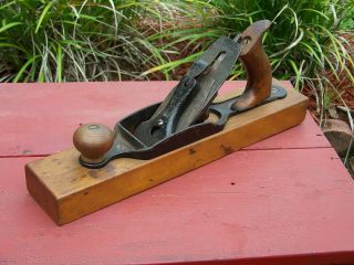 Stanley Wood Jack Plane No 27 Transitional Type Patented