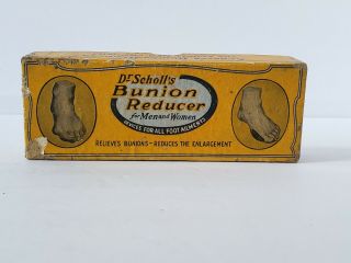 Vintage 1916 Dr Scholls Bunion Reducer Box Collectible Podiatry Feet Medical