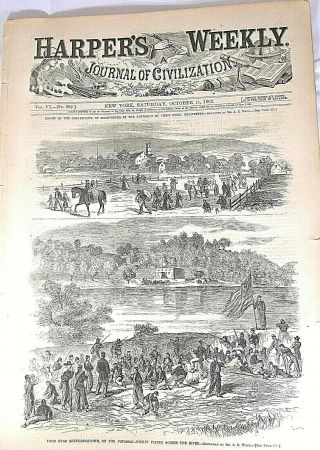 Harpers Weekly Oct 1,  1862,  Civil War,  Battle Of Antietam,  Commentary