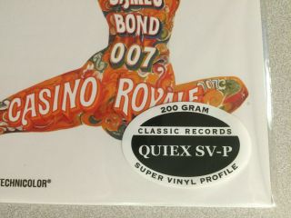 CASINO ROYALE James Bond 007 Soundtrack CLASSIC RECORDS 200 GRAM LP 2