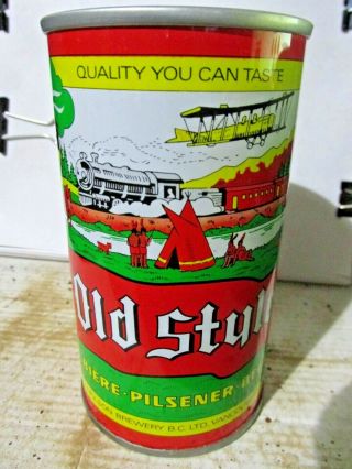 Old Style Graphic Canadian Wide Seam Steel Beer Can - [read Description] -