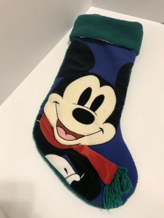 Rare Vintage Mickey Mouse & Goofy 3d Stockings