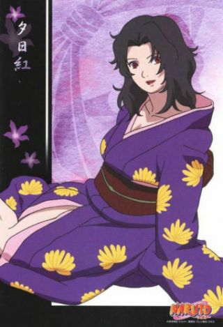 Naruto Kimono Cosplay Post Card Mini Poster Kurenai