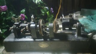 Vintage Independent Lock Company Ilco Duplex Key Cutter Machine Steampunk