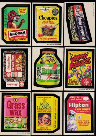 1973 Topps Wacky Packs Series 4 Complete Set W/puzzle 30/30 Nm Packages Windhex