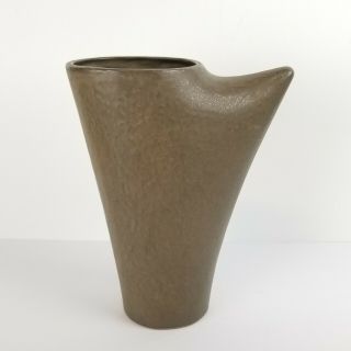 Mid Century Ikebana Vase Pottery Organic Container Japan Modernist Vtg
