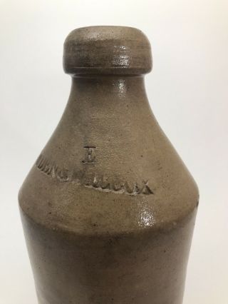 Antique 19th Century Cowden & Wilcox Stoneware Beer Bottle Antique Stoneware 3