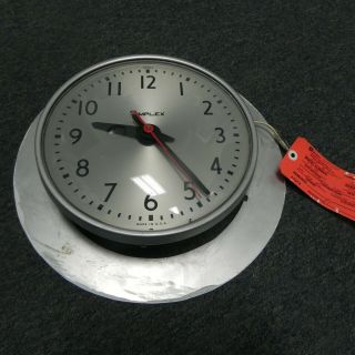 Vintage Simplex Time Recorder Schoolhouse Wall Clock Parts Repairs
