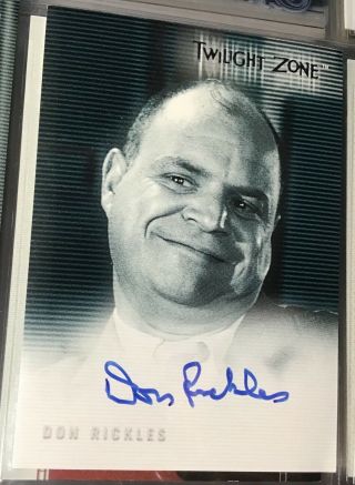 2000 Rittenhouse The Twilight Zone Don Rickles Auto Mr Warmth Comedian Autograph