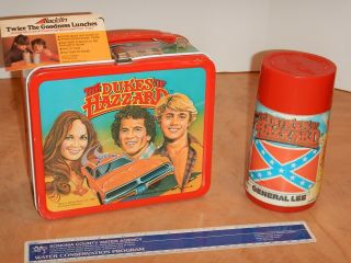 1980 The Dukes Of Hazzard Lunch Box & Thermos,  Hang Tag,  Warner Bros