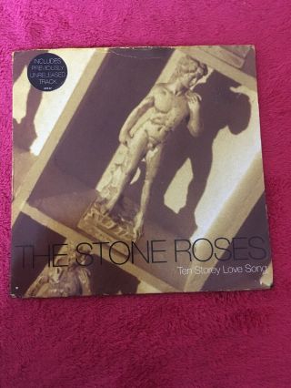 The Stone Roses Ten Storey Love Song 7inch Single Vinyl Unreleased B Side Ex