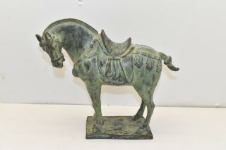 Vintage Antique Copper Bronze Cast Horse Statue 7.  5 Lbs