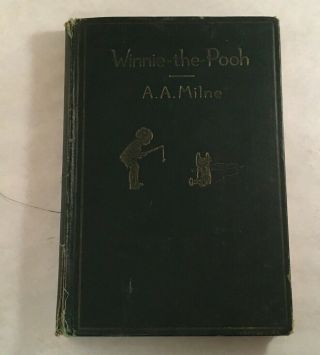 Vintage Winnie The Pooh By A.  A.  Milne 1926 American First Edition Childrens Book
