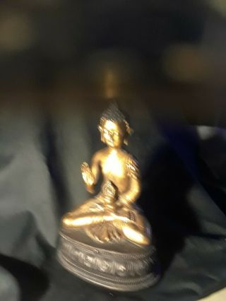 Asian Chinese Vintage Budda Bronze Metal Statue
