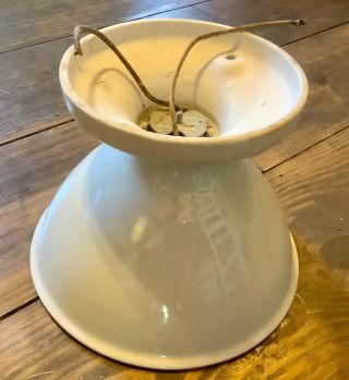 Vintage Porcelain Ceiling Light Fixture Bell Socket Antique