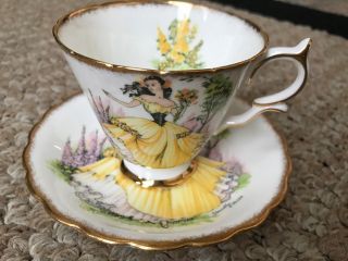 Vintage Taylor And Kent Dainty Miss Teacup And Saucer -