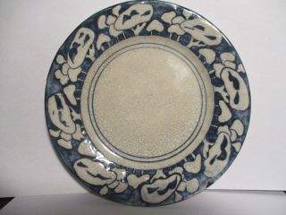 Early Dedham Pottery Arts & Crafts Era 6 " Snowtree Plate By Maude Davenport