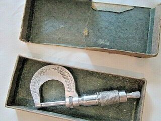 Vintage Browne And Sharpe Micrometer Tool 13b Pat.  1654843