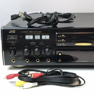 Jvc Xl - Mv303 3 Disc Karoke Video Cd Player W Rca Audio Video Vtg Japan Fast