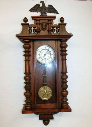 Antique Wall Clock Regulator Clock 19th century Wall Clock 2