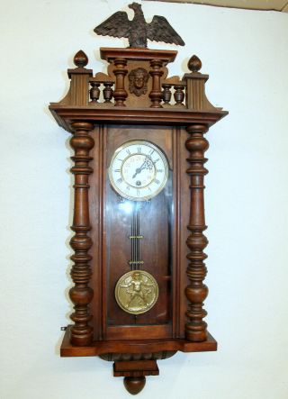 Antique Wall Clock Regulator Clock 19th century Wall Clock 3