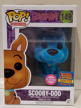 Funko Pop 149 - Scooby Doo - Flocked Blue Le 2500 Sdcc 2017