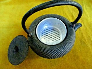 Vintage 1940s/50s Cast Iron Japan Metal Teapot Small Heavy Weight