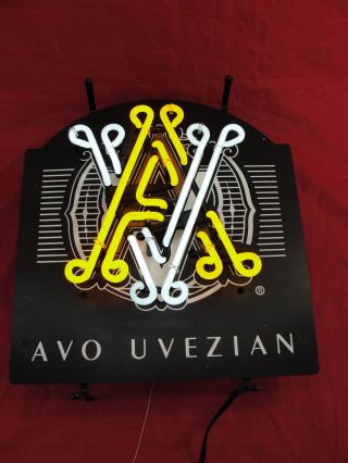Rare Avo Uvezian Cigar Neon Commercial Business Tobacco Store Sign Man Cave Bar