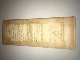 1863 31st Regiment Jersey Co F Civil War Muster Roll Document