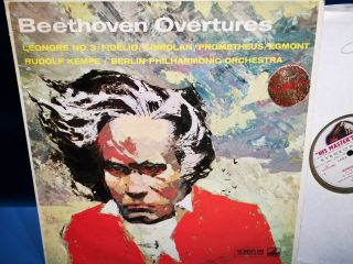 @hmv Asd 336 White/gold Rudolf Kempe Beethoven Overtures Berlin Phil Nm