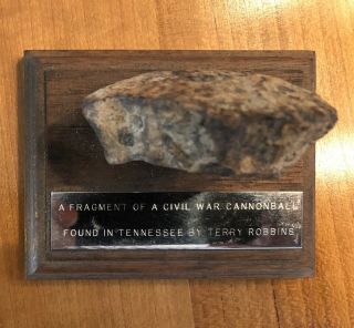 Civil War Dug Shell Cannon Ball Fragment Found In Tennessee