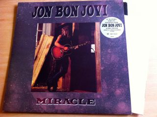 Jon Bon Jovi Miracle 12 " Vinyl Plus Poster