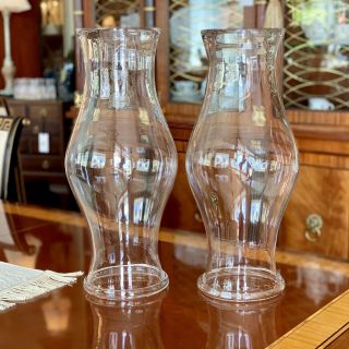 Royal Leerdam/blenko Colonial Williamsburg Glass Hurricanes Cw10 18” 2