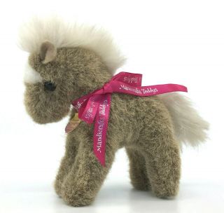 Steiff Stompy Pony Horse Plush 14cm 5.  5in Id Chest Tag 1970s Vintage