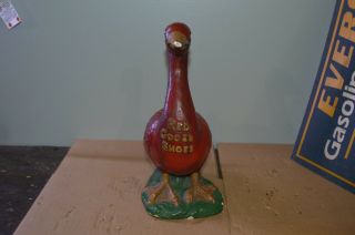 Vintage Red Goose Shoes Advertising Chalk Figure