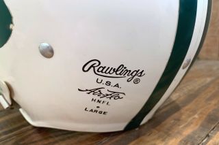 York Jets Football Helmet Rawlings Air - Flo HNFL Large Youth White vintage 2