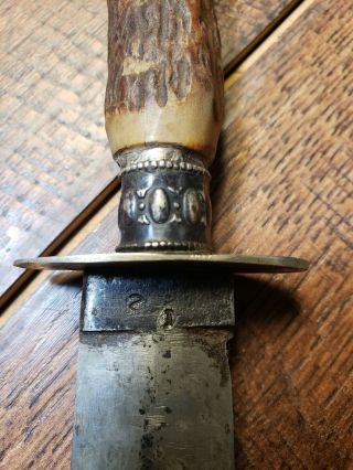Antique 1862 Civil War Era Confederate Bowie Knife Arkansas Toothpick Dagger 3