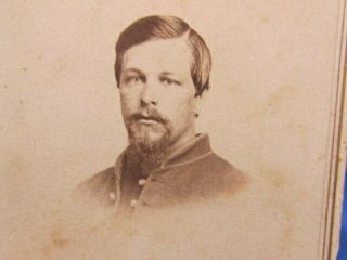 Unidentified 1st Minnesota Infantry Soldier Cdv Photograph