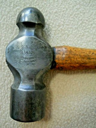 Vintage Fulton 32 Oz Ball Pein Peen Hammer / Blacksmith / Mechanic
